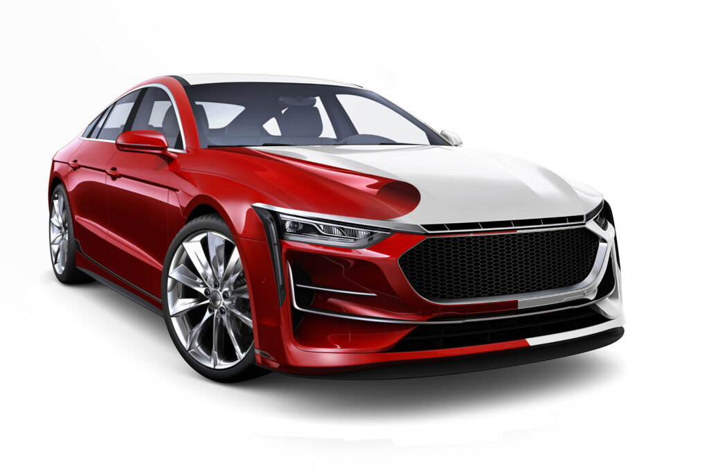 Grafik Mobil Carwrapping IQ Farbwechsel neutrales Fahrzeug